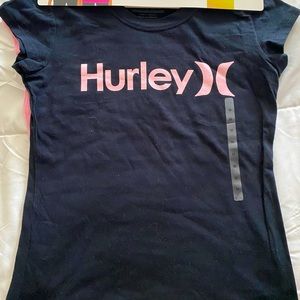 Brand new Hurley Girls 2-pack tees size medium size 8-10